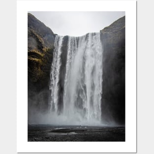 Waterfall in Iceland Posters and Art